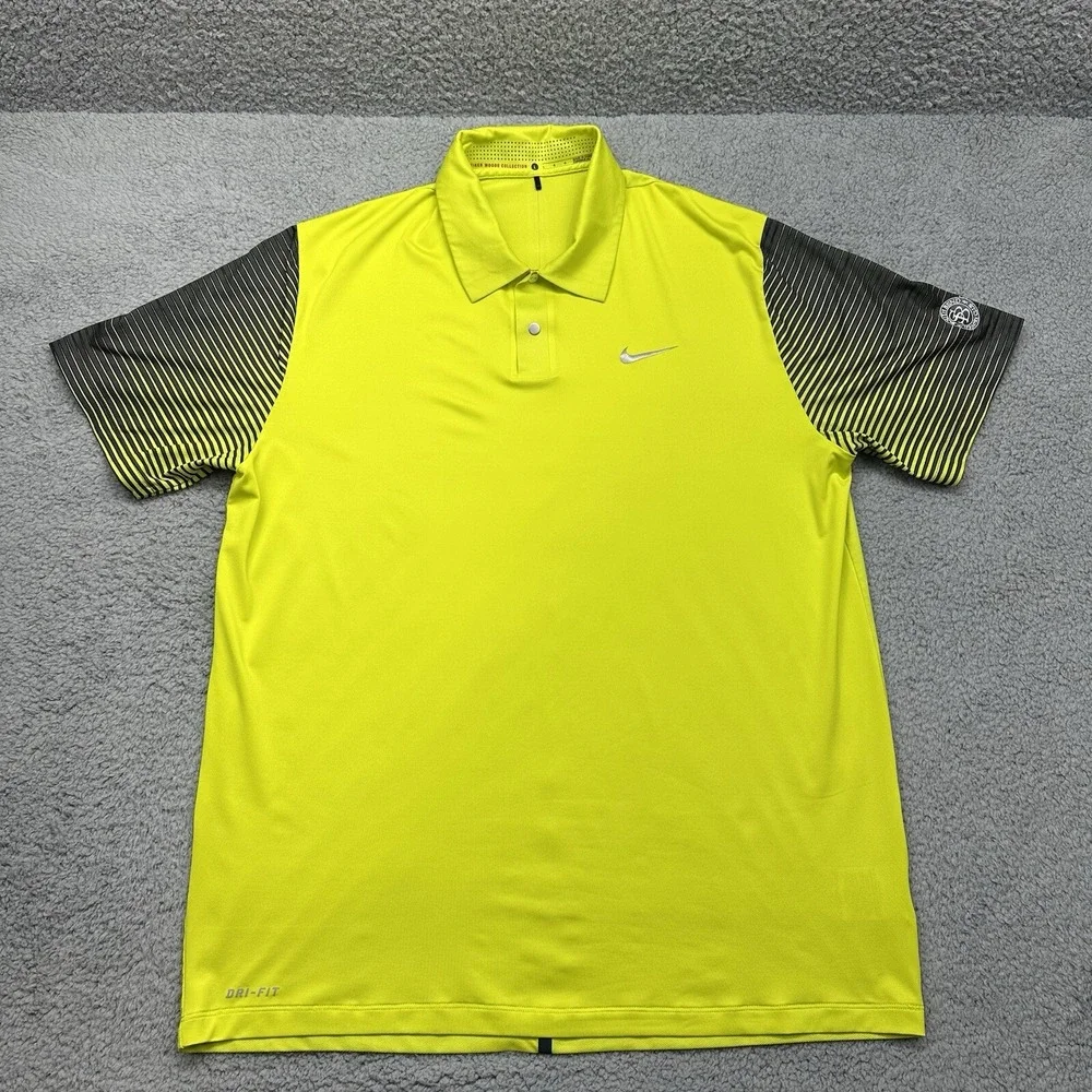 Nike Golf TW Tiger Woods Collection Men's Large 585785-307 Golf Polo Shirt SBCC